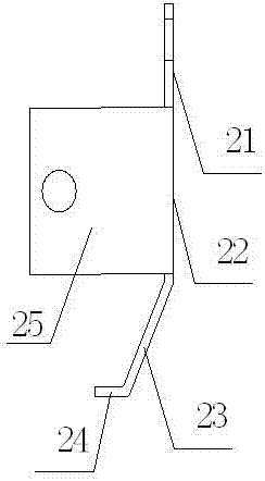 Anti-release quick-assemble-disassemble grounding wire used on circuit side of open type switch cabinet