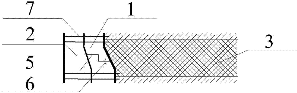 Novel anti-seepage coal mine shaft and preparation method thereof