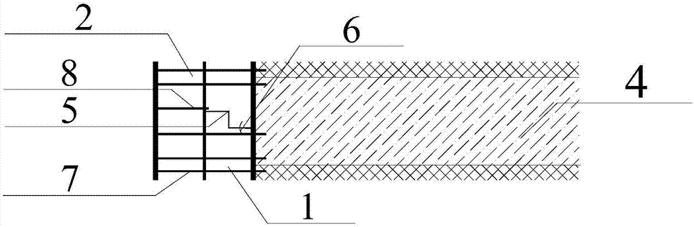 Novel anti-seepage coal mine shaft and preparation method thereof