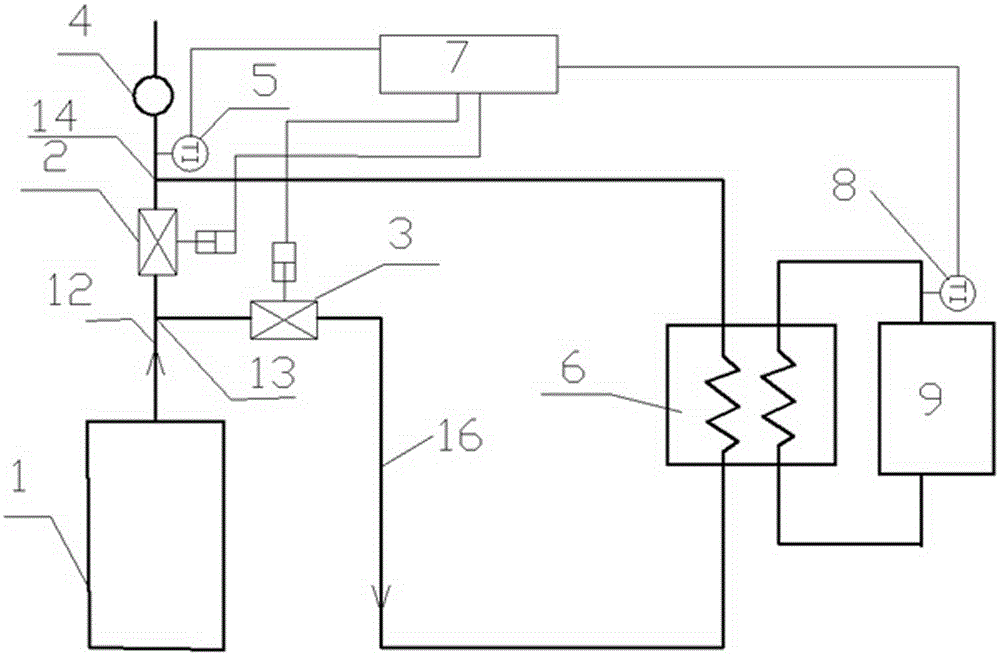 Power station boiler residual heat utilization system capable of achieving intelligent control for fan frequency