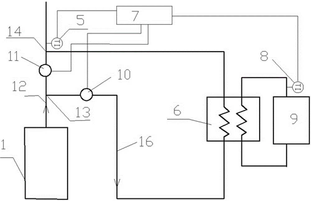 Power station boiler residual heat utilization system capable of achieving intelligent control for fan frequency