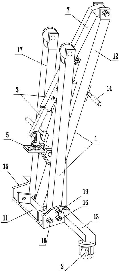 Special lifting device for pneumatic mechanism of circuit breaker