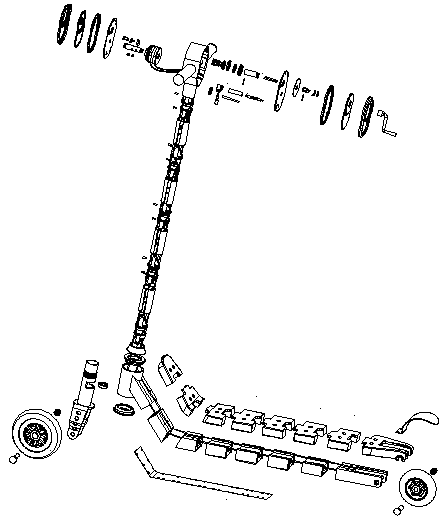 Foldable scooter and using method thereof