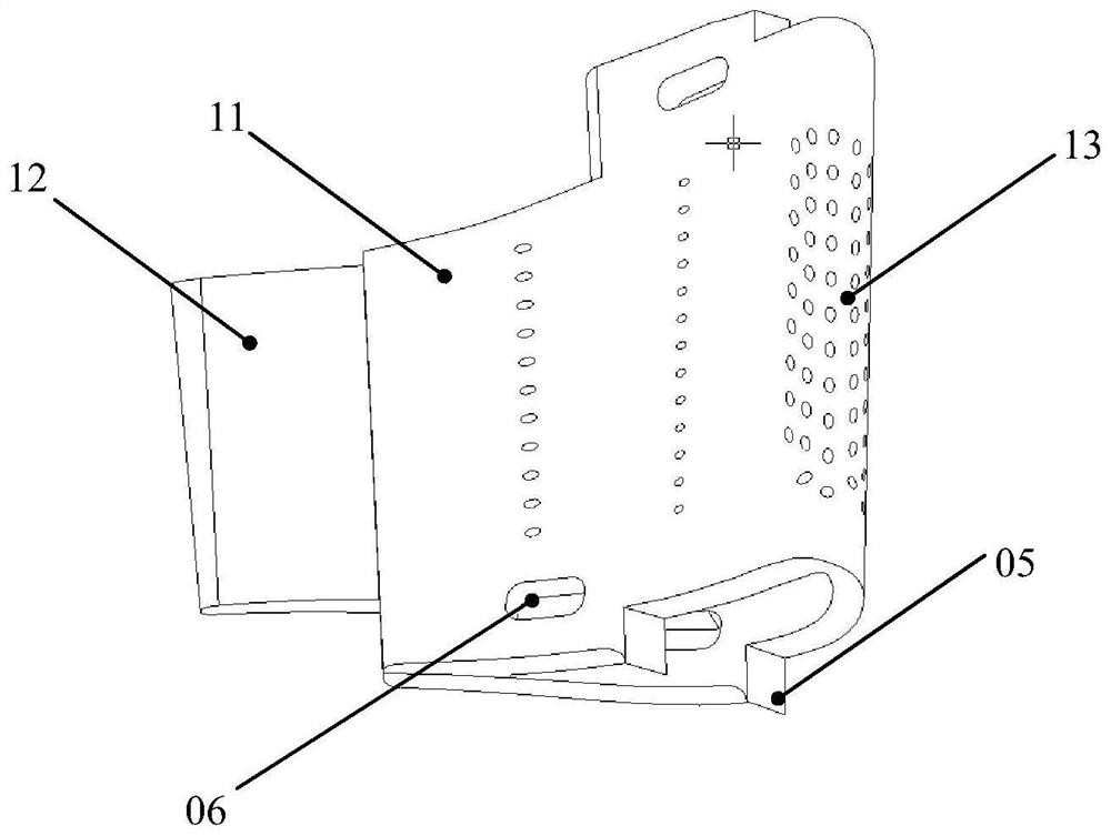 Aeroengine ceramic matrix composite fixed guide vane structure and its molding