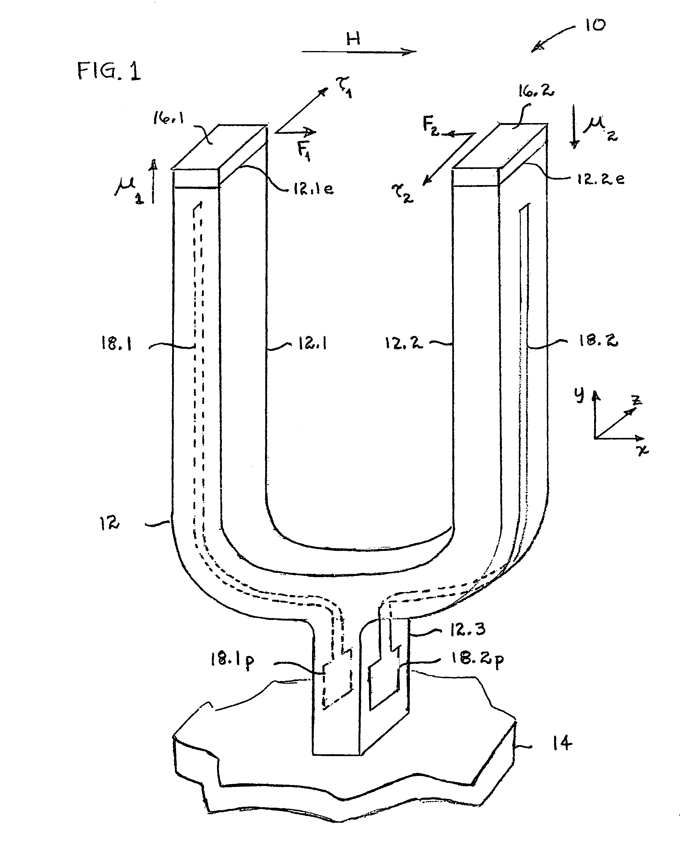 Tuning fork magnetometer