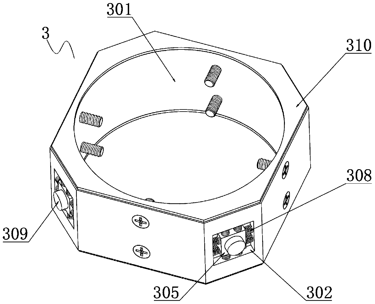 Water spraying device for milling based on precision numerical control machine tool