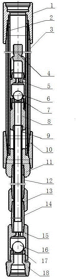 Self-washing type sand setting prevention small-displacement oil pump