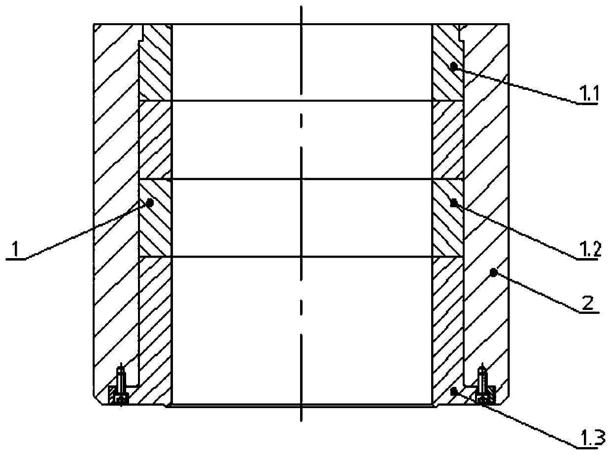 Adjustable combined bushing of high-lubrication inner bushing