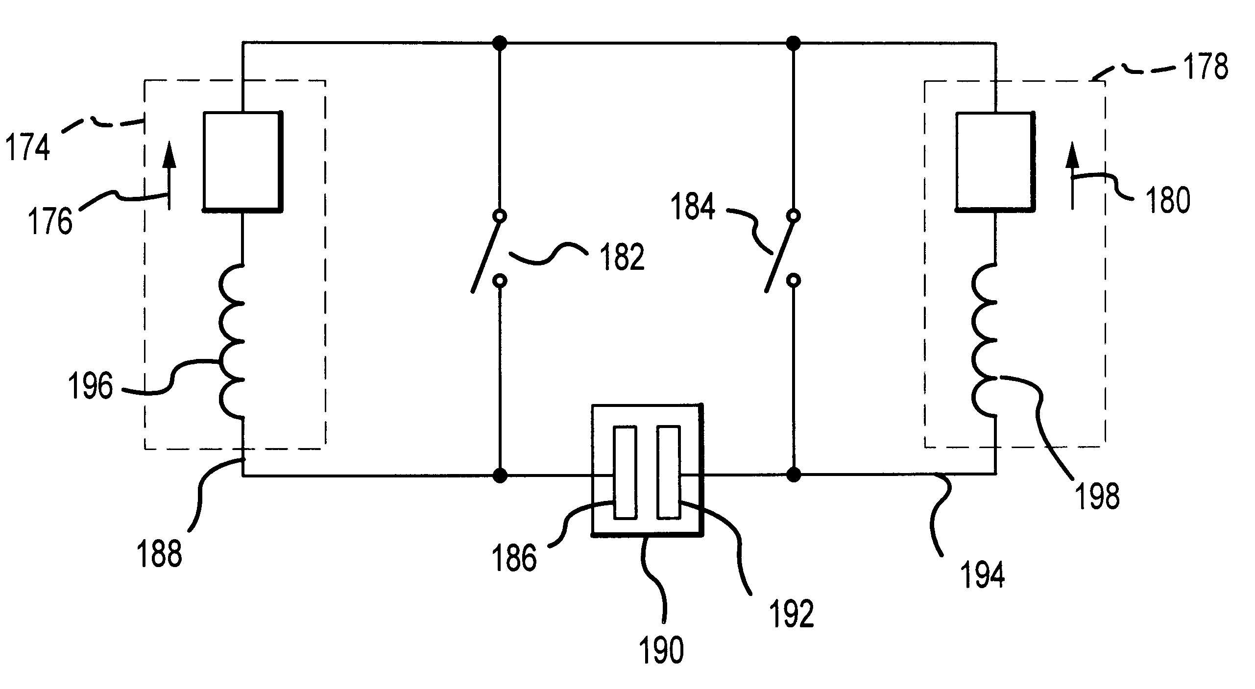 Plasma generator pulsed direct current supply in a bridge configuration