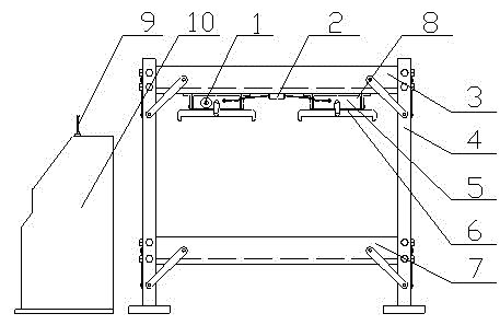 Intelligent LED (Light-Emitting Diode) light supplementing automatic control device for seedling raising in tobacco curing greenhouse