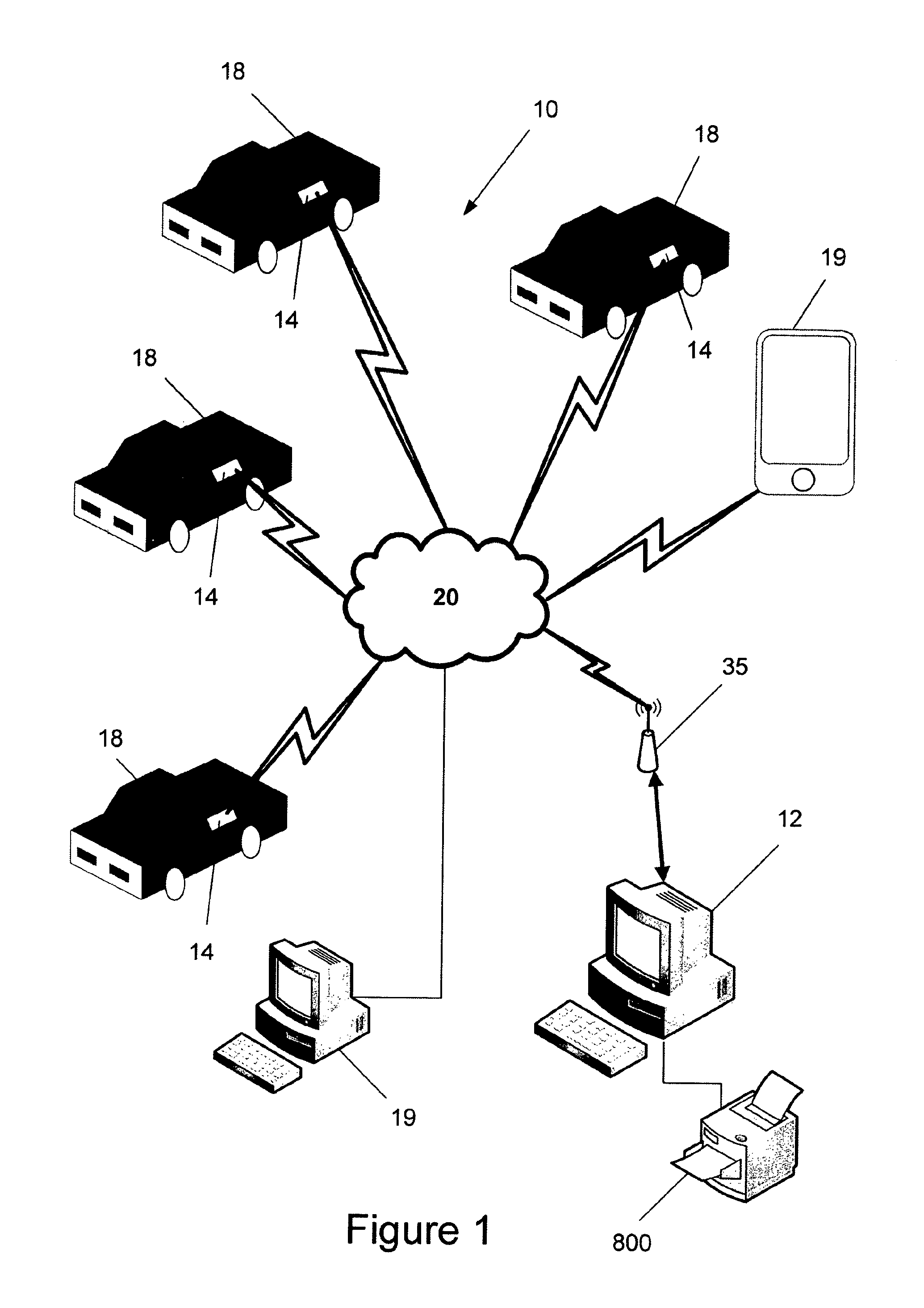 System for managing vehicle information displayed on a plurality of vehicles