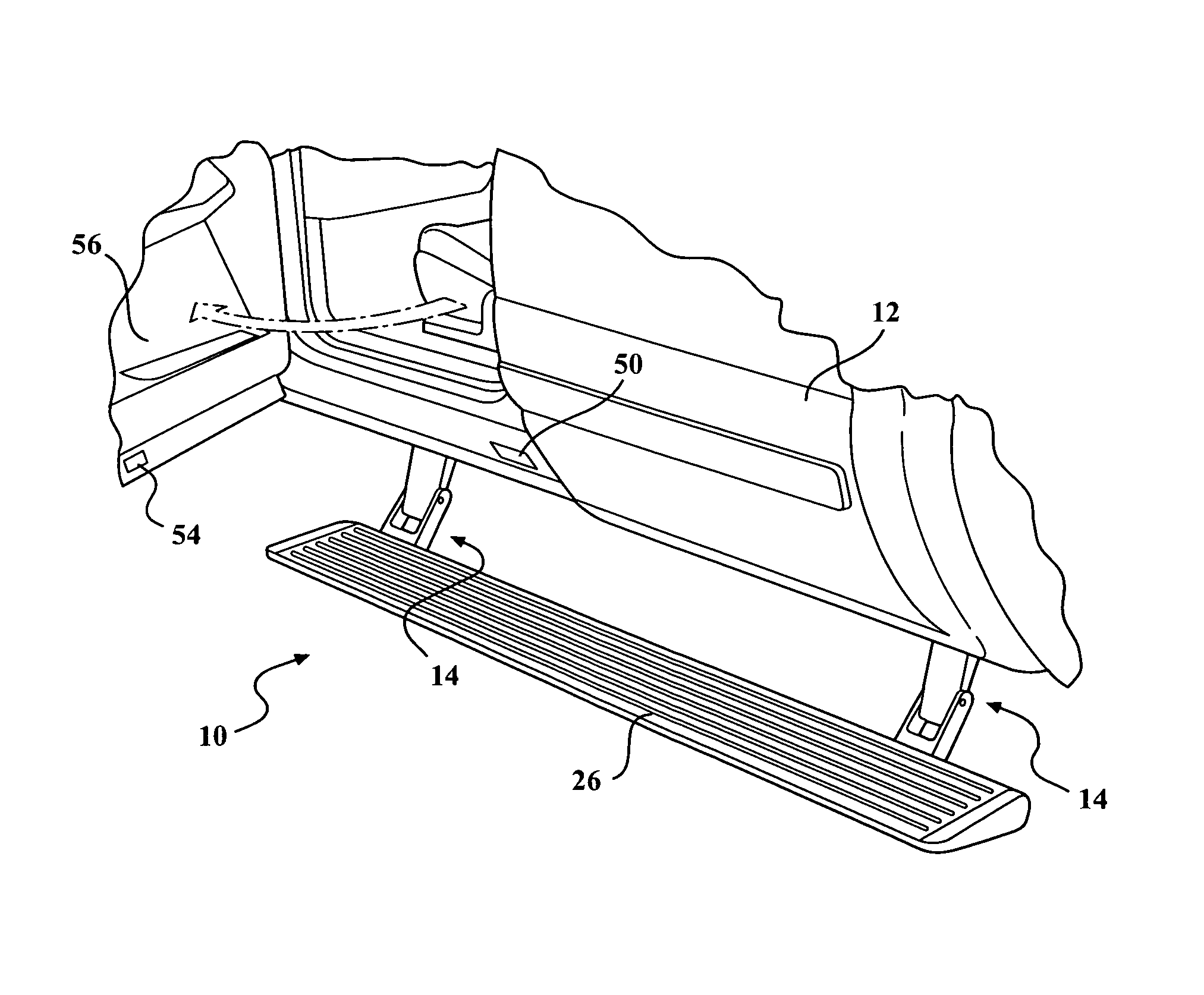 Independent running board actuation