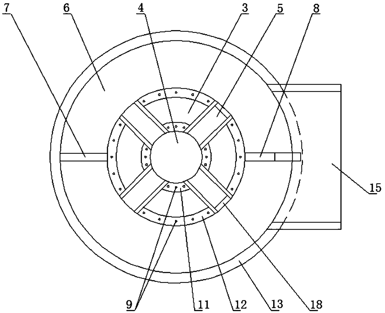 Dry quenching furnace with inclined pre-storage gas flow passages and annular pre-storage chamber and working method