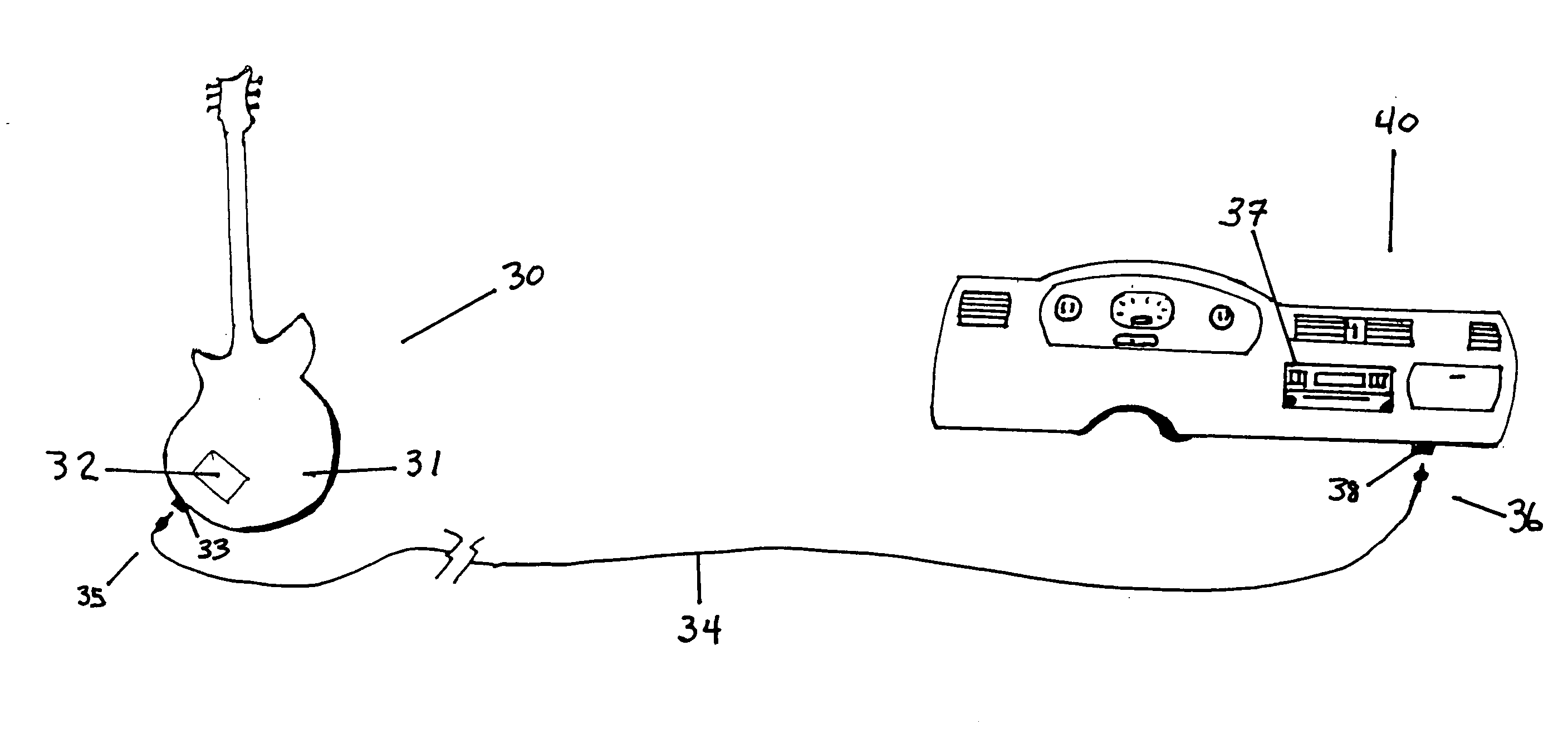 Stringed instrument with simulator preamplifier