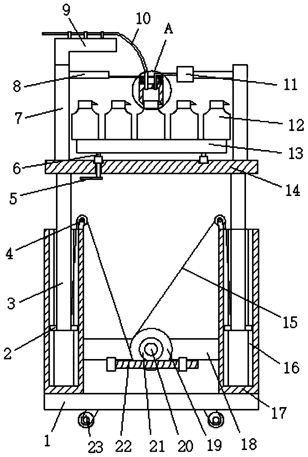 Drainage device for clinical use in neurosurgery