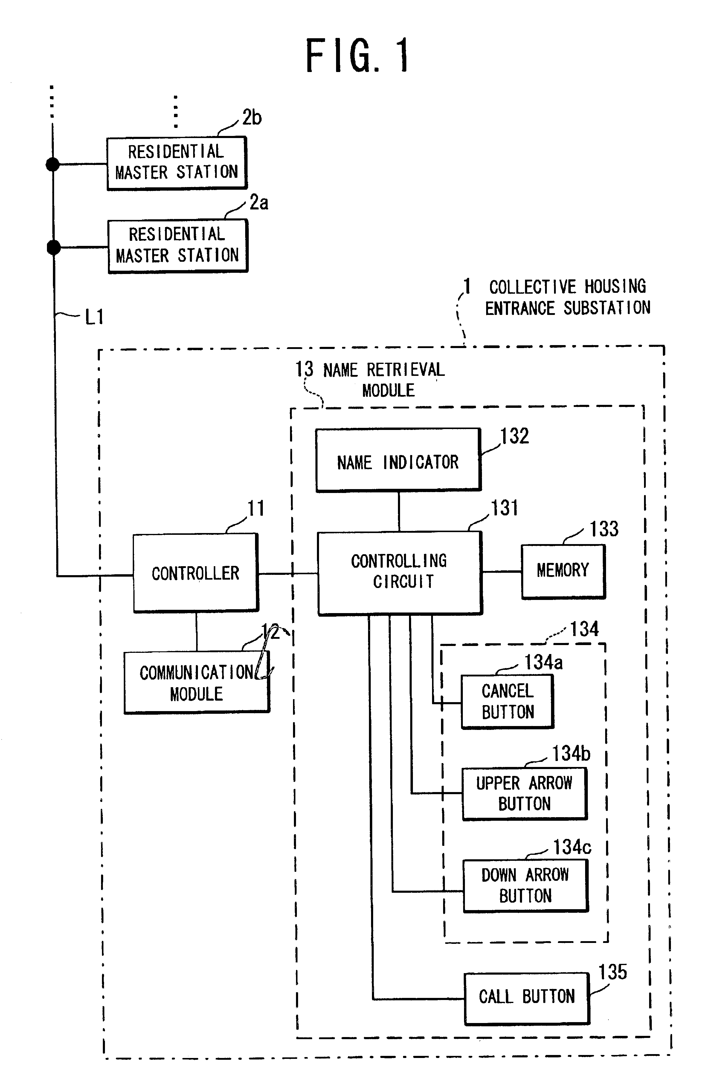 Collective housing intercom apparatus