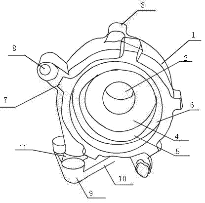 Marine motor fixing device