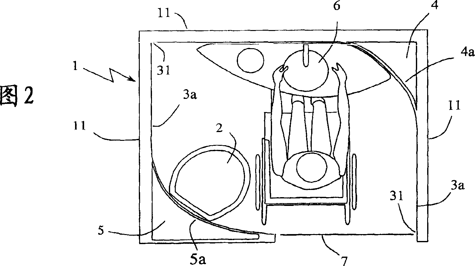 Sanitary unit for a vehicle, in particular a railway vehicle