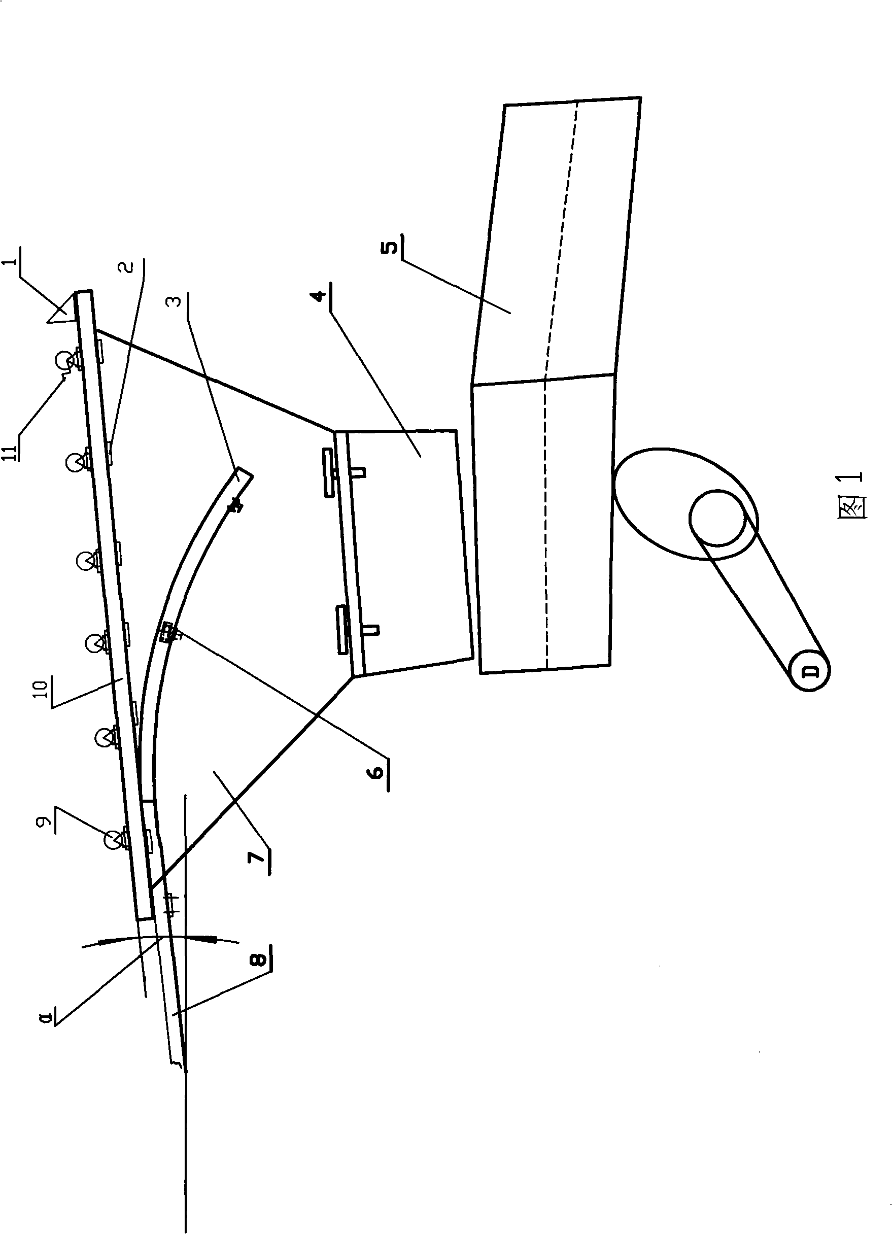 Automatic unloading device for recrement