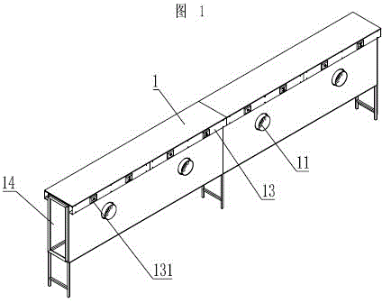 Multistation energy-saving and low-noise dust removal system