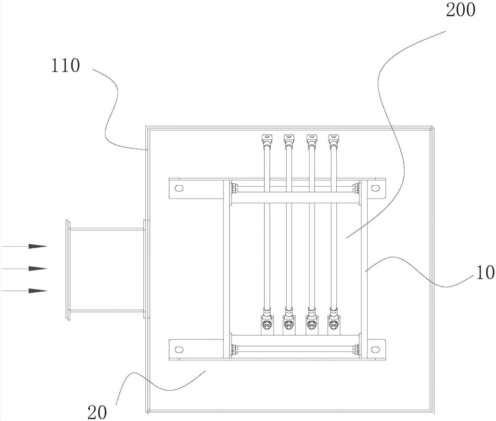 Heat radiation device for air reactor