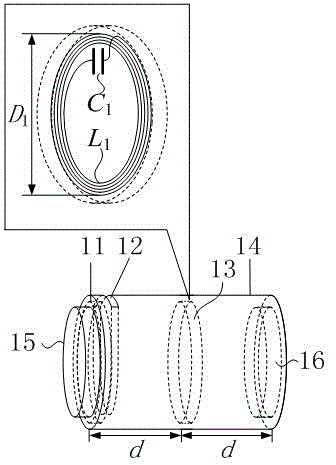 Magnetic coupling resonant multi-joint combination non-contact safety socket-plug