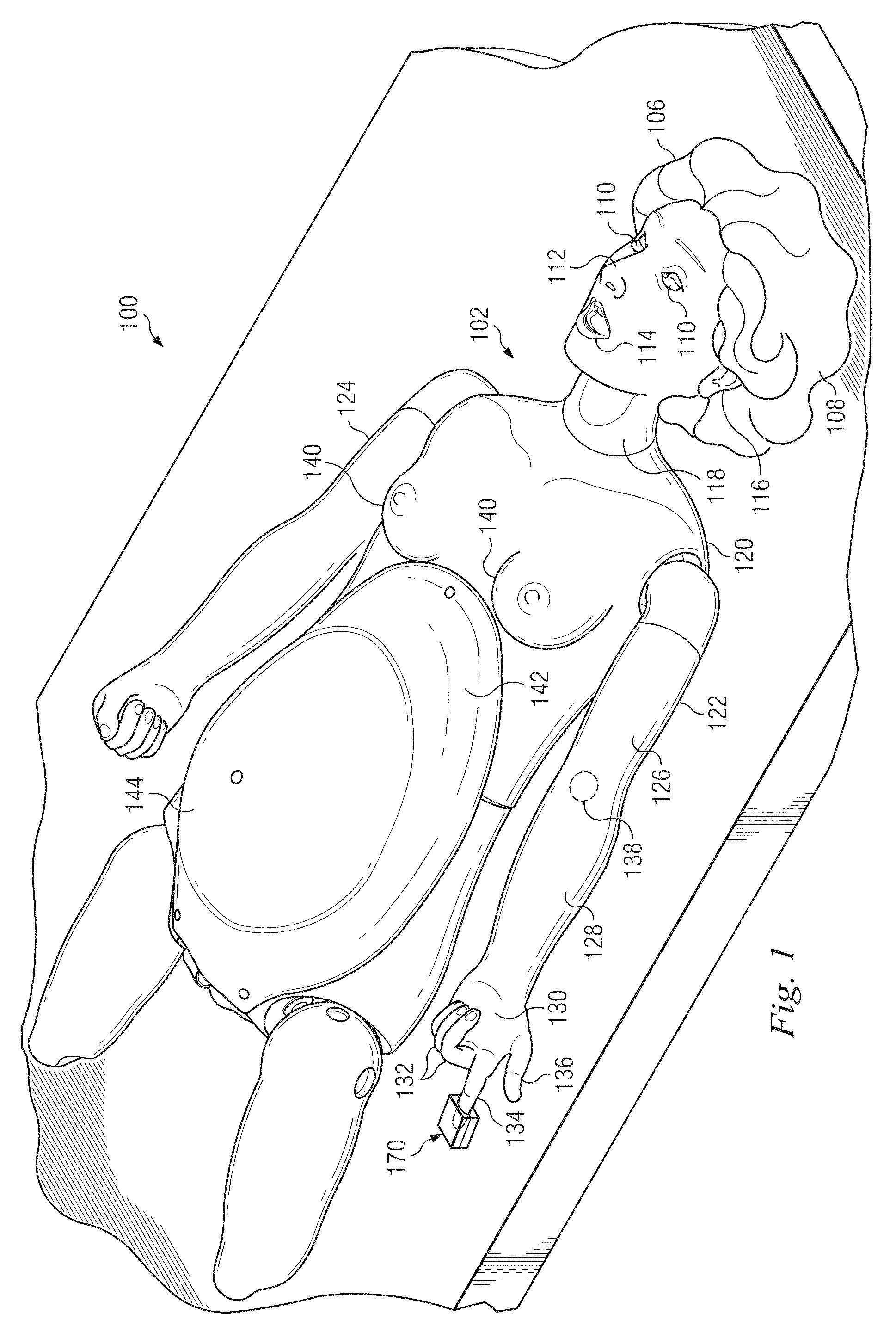 Lung compliance simulation system and associated methods