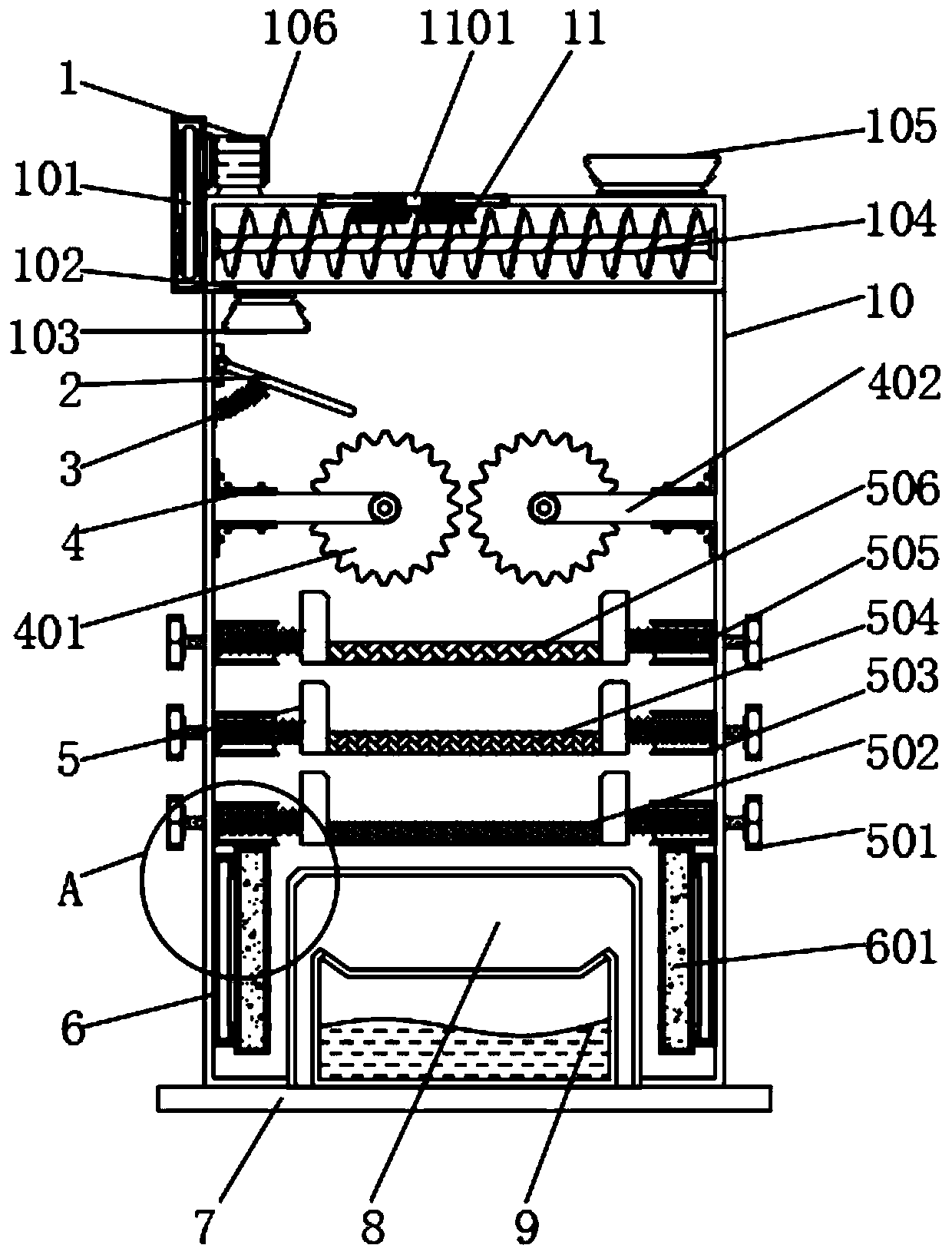 River sludge treatment device for ecological environmental protection