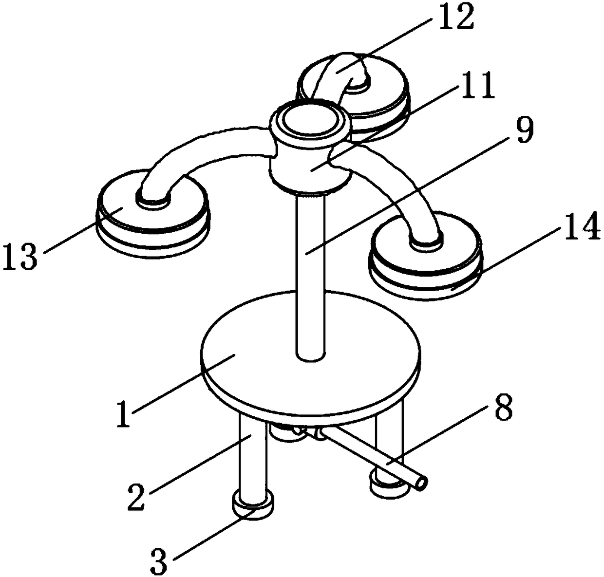 Automatic water pumping device of fish jar