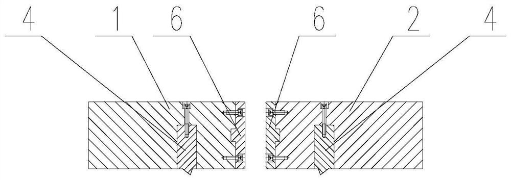 Inclined carving and crimping shear blade device for hot-rolled intermediate billet