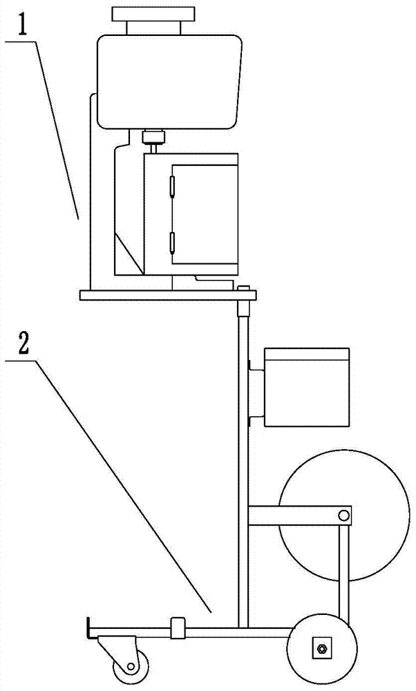 Backpack room temperature smoke sprayer