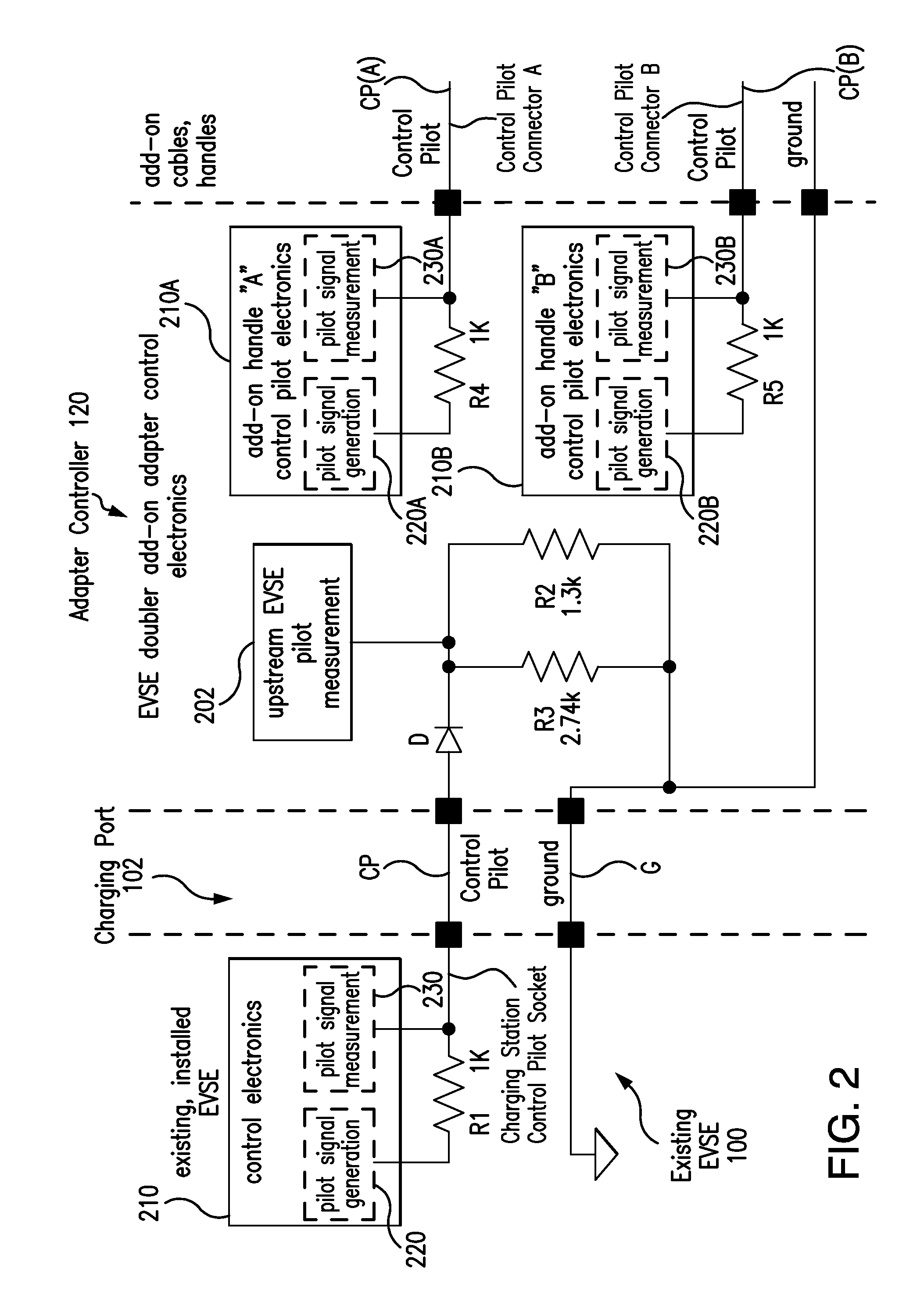 Evse doubler add-on unit