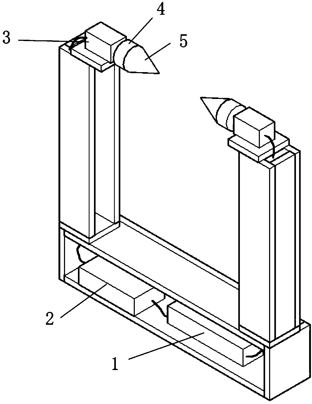 An electrospinning collection device and a method for preparing nanofibers with a gradient orientation structure