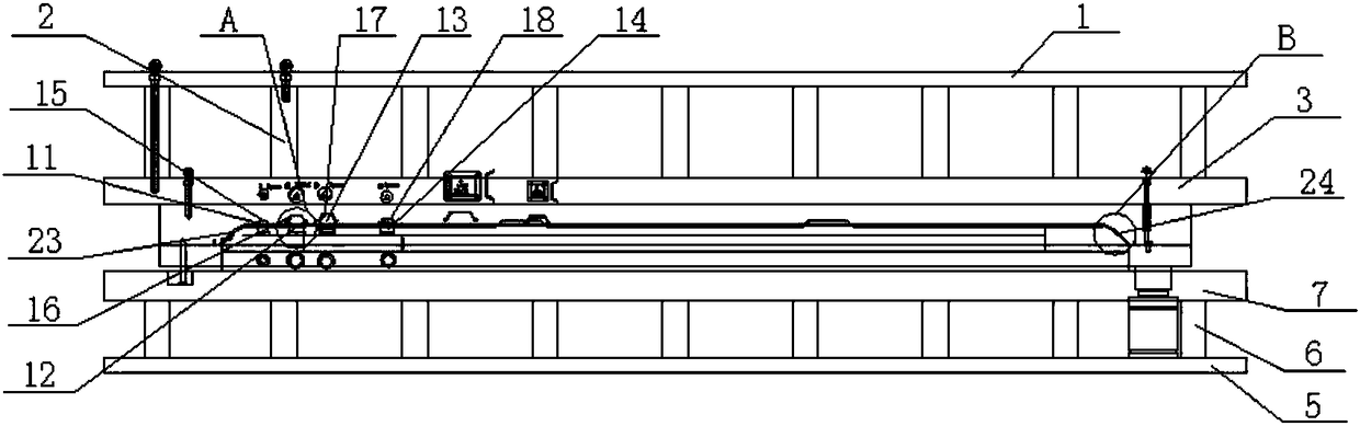 A large TV back panel forming mold