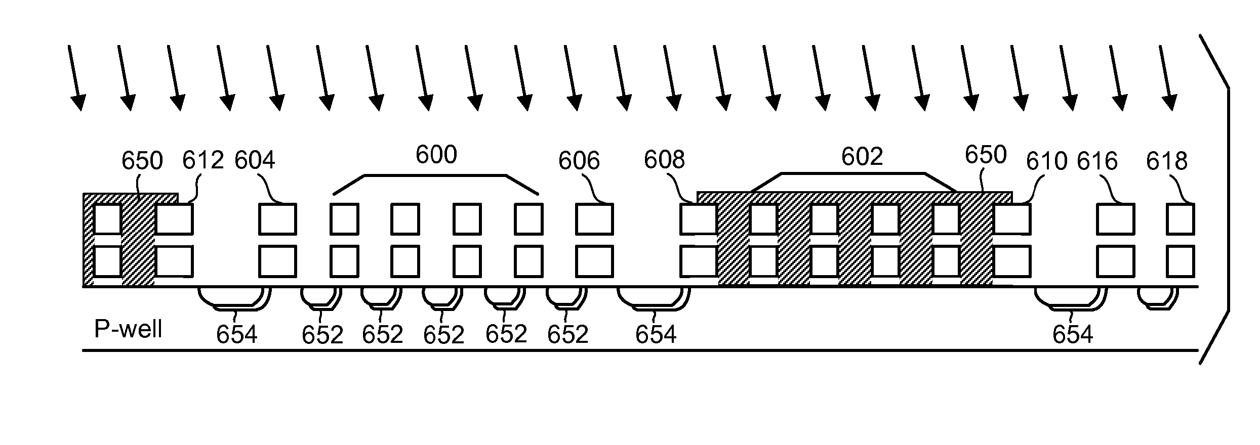 Non-volatile memory with asymmetrical doping profile