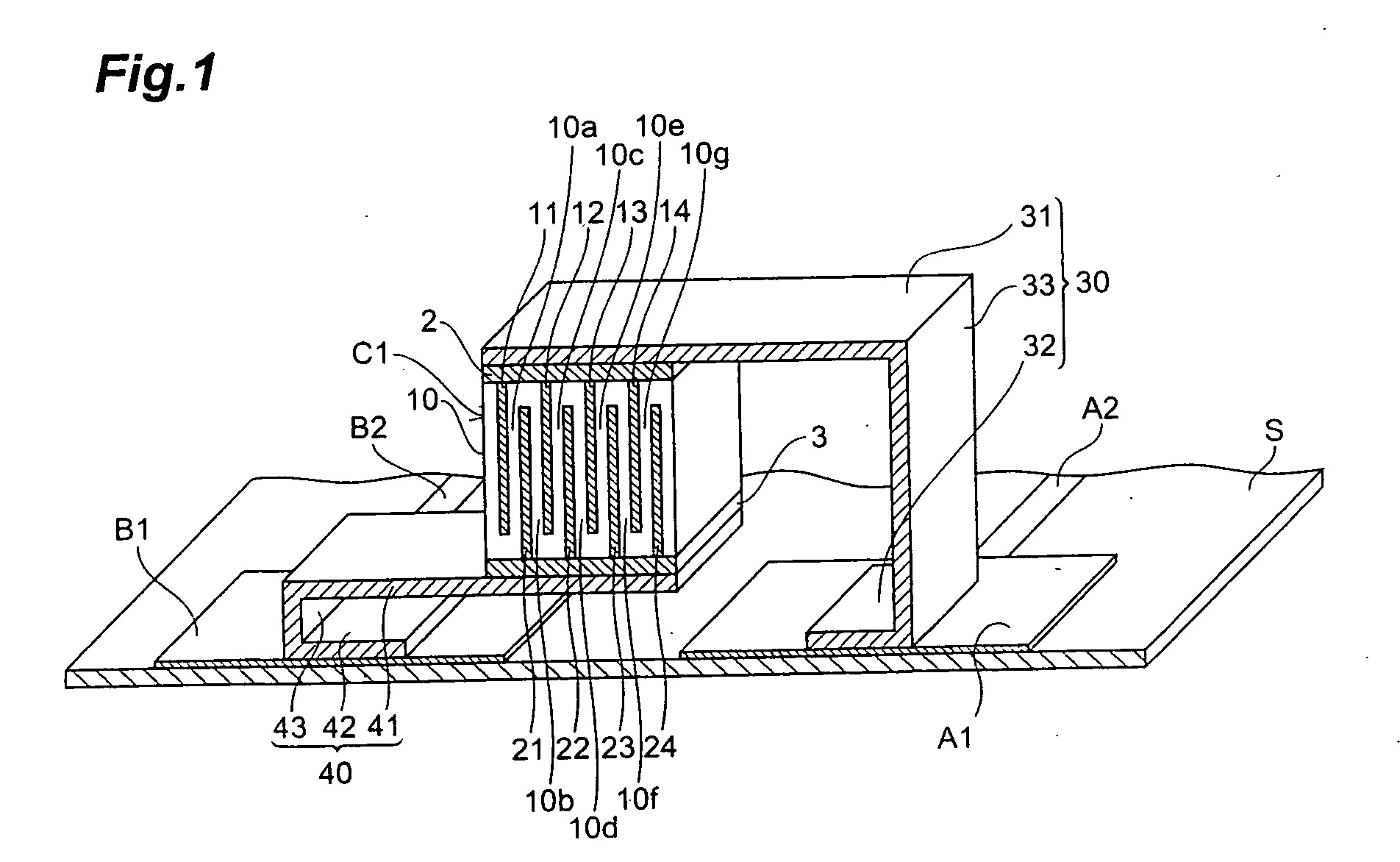 Ceramic capacitor mounting structure and ceramic capacitor