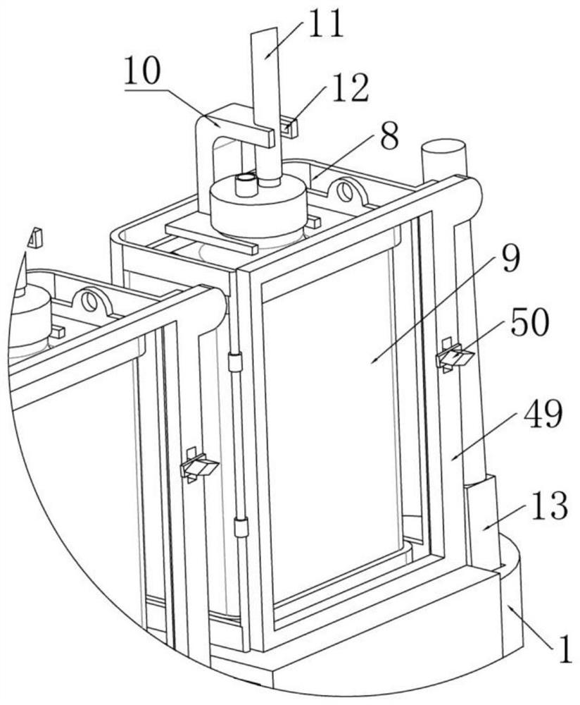 Auxiliary device for patient with tube to get out of bed to move