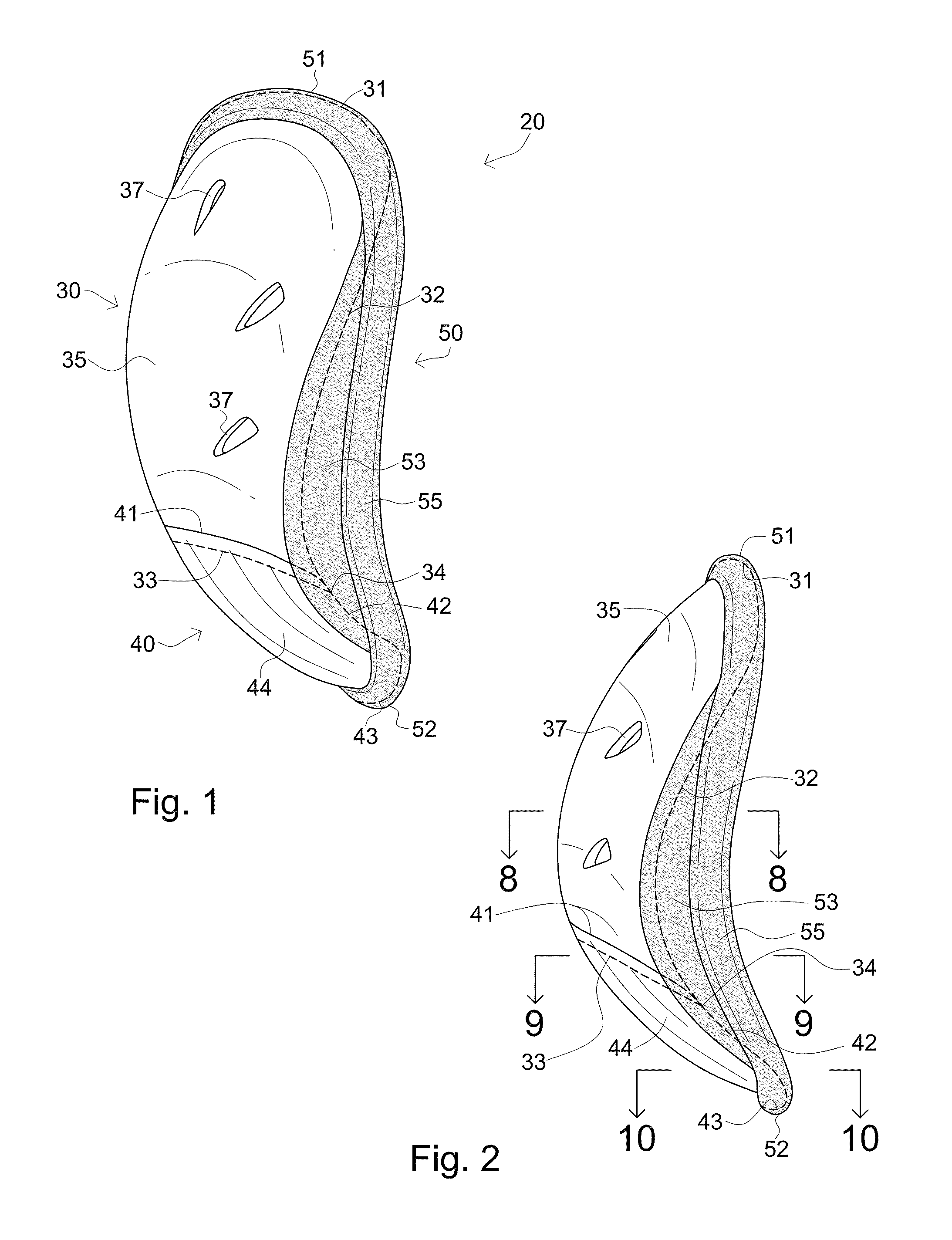 Multi-part, molded athletic cup