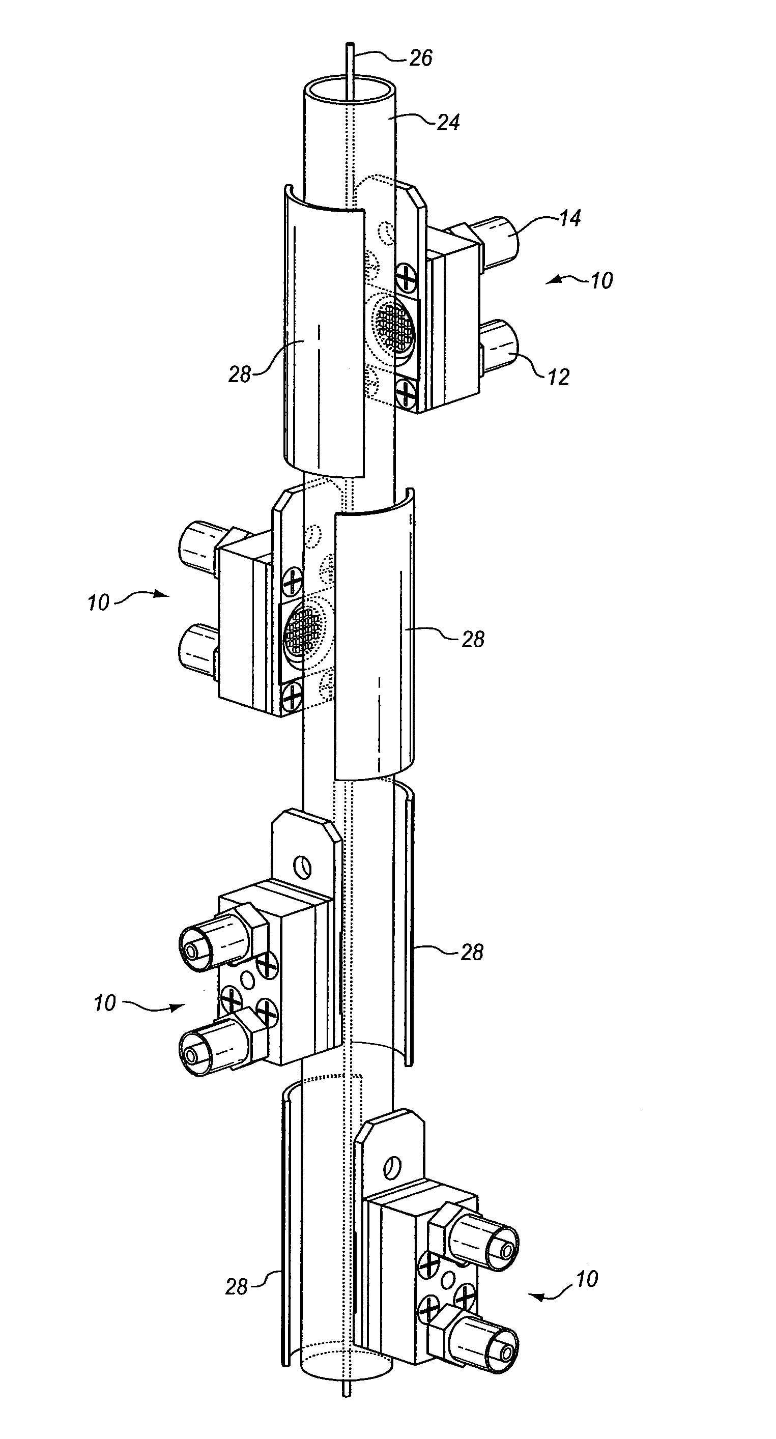 UV curing system and process with increased light intensity