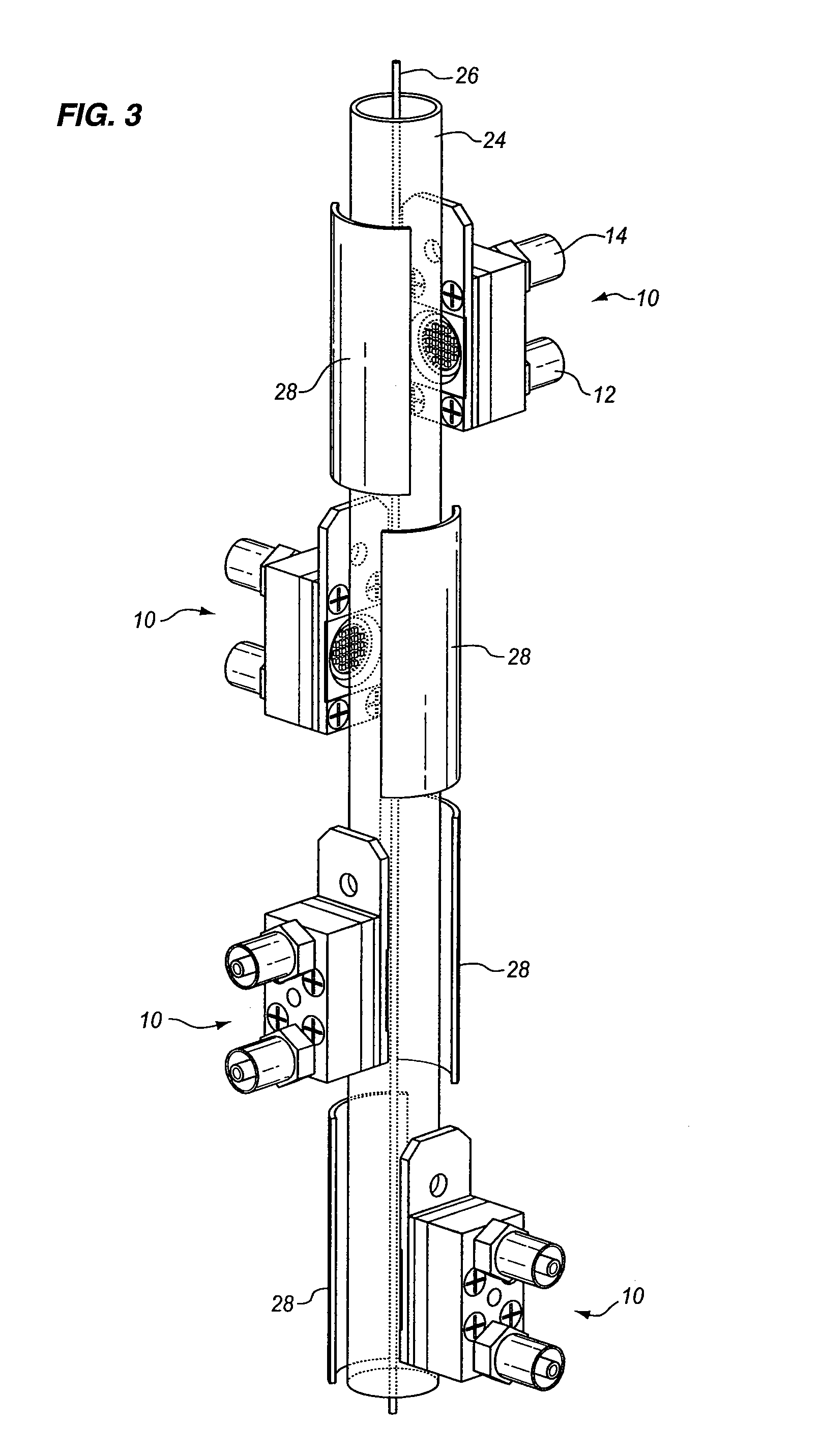 UV curing system and process with increased light intensity