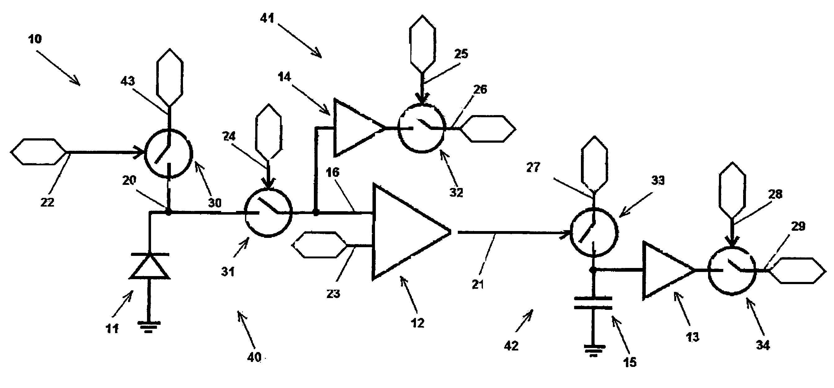 Photo-sensitive element used in electro-optical sensors to detect and convert incident light into an electrical signal