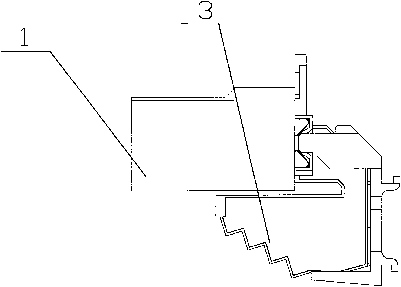 Plug-in connecting terminal for use in universal circuit breaker