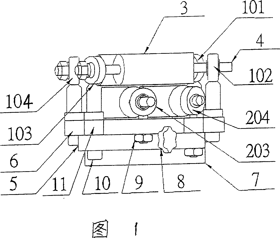 Cable positioning clamping device and regulation