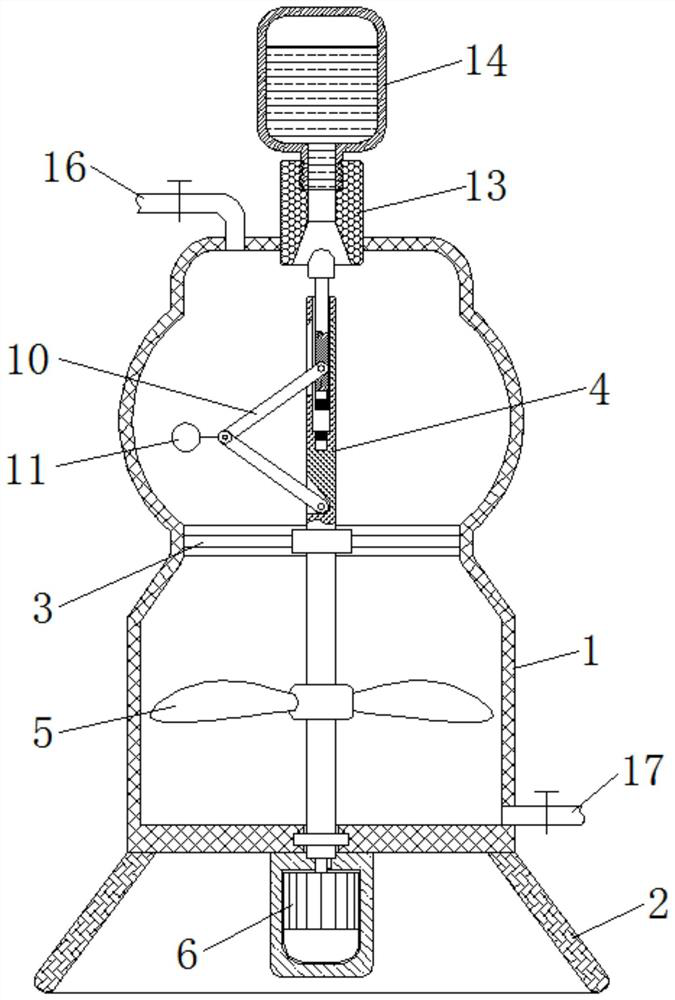 Wall coating double-stirring device for building decoration