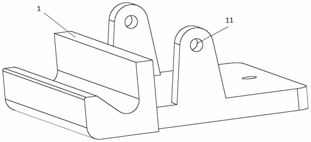 Rotor blade boss energy storage spot welding repair clamping device and clamping method