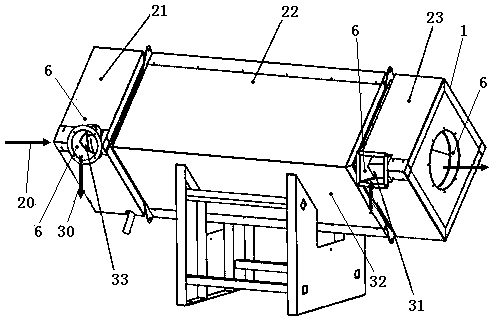 Drying room afterheat recycling device