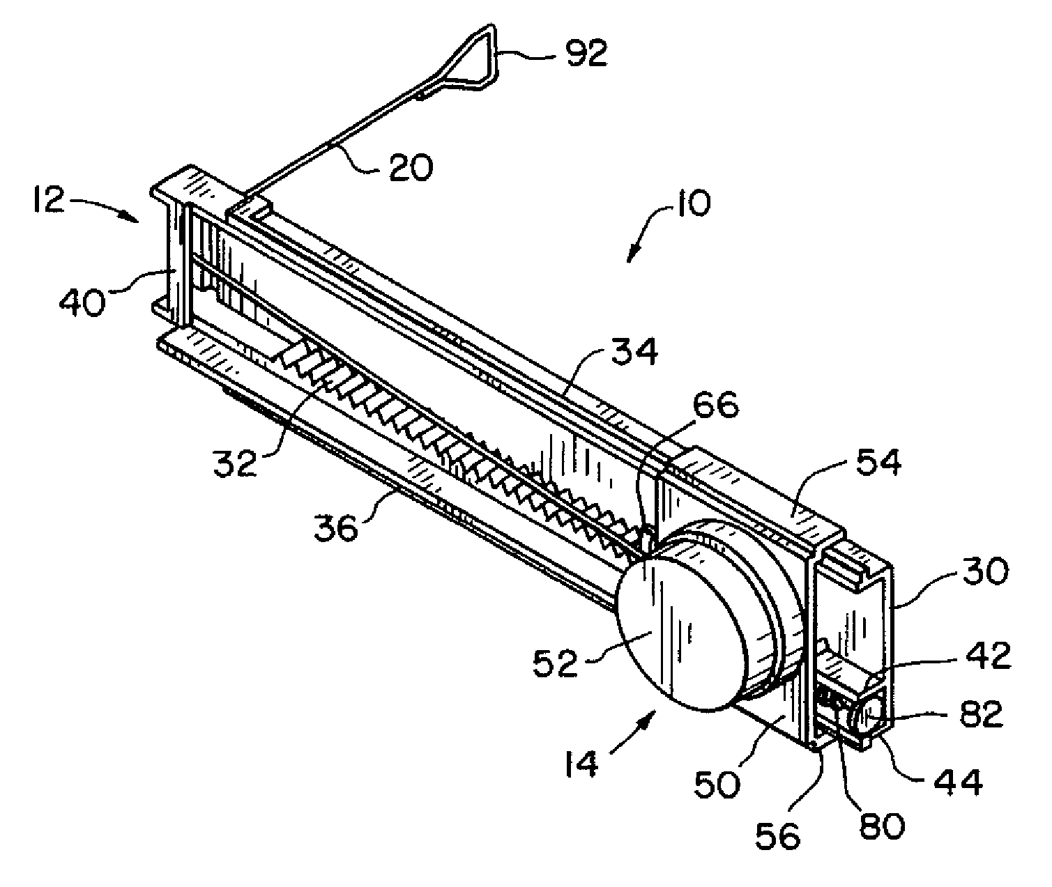 Viscous strand damper assembly