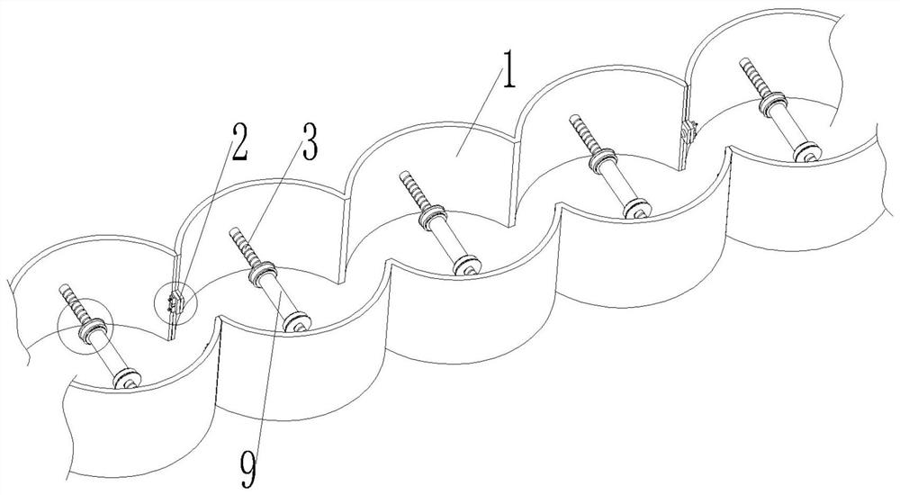 Secant pile guide wall formwork and formwork supporting structure construction method