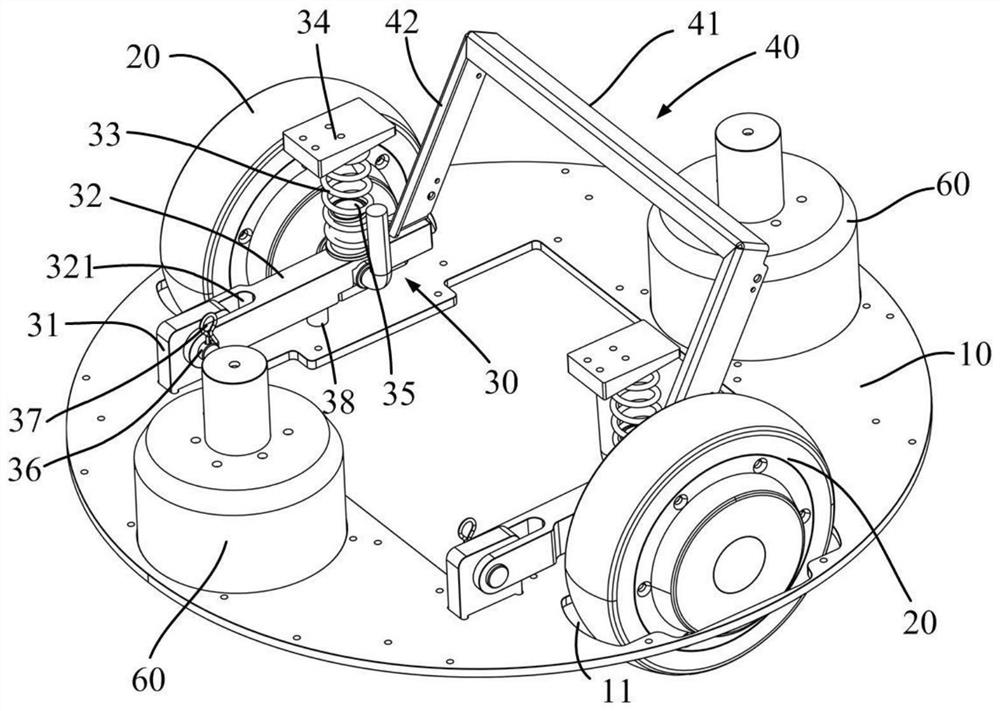 Mobile robot and walking mechanism thereof