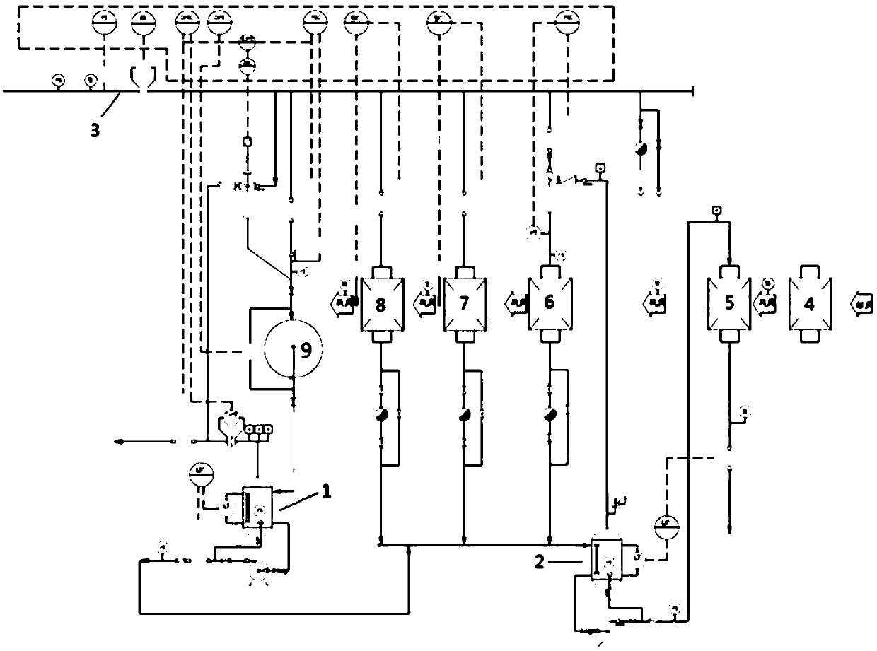 Steam condensed water system